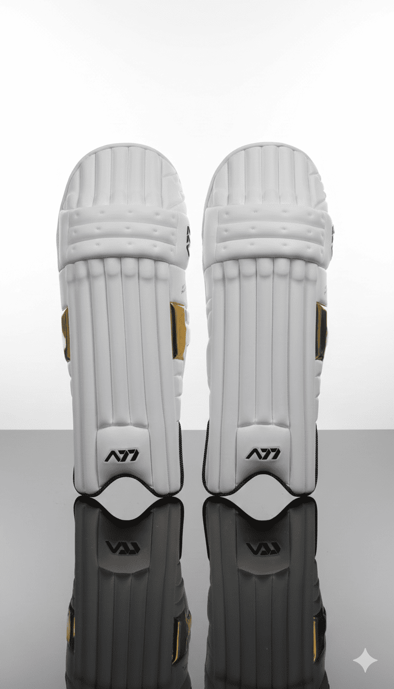 A77 | Cricket | Batting | Pads | Pro Player White