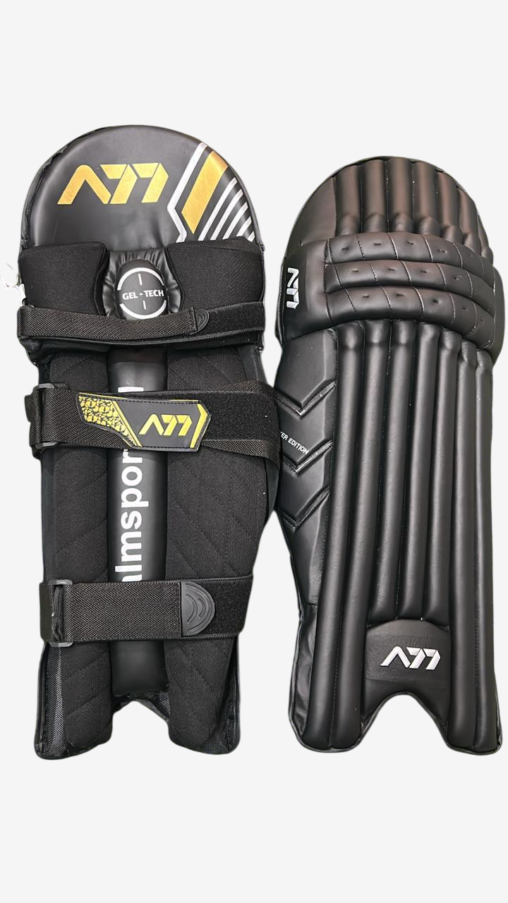 A77 | Cricket | Batting | Pads | Player Edition Black