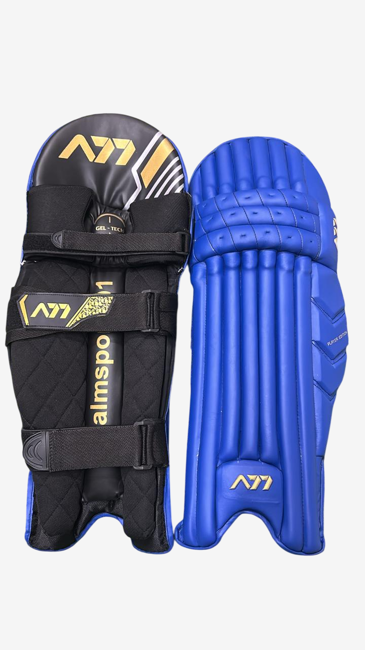 A77 | Cricket | Batting | Pads | Player Edition Blue