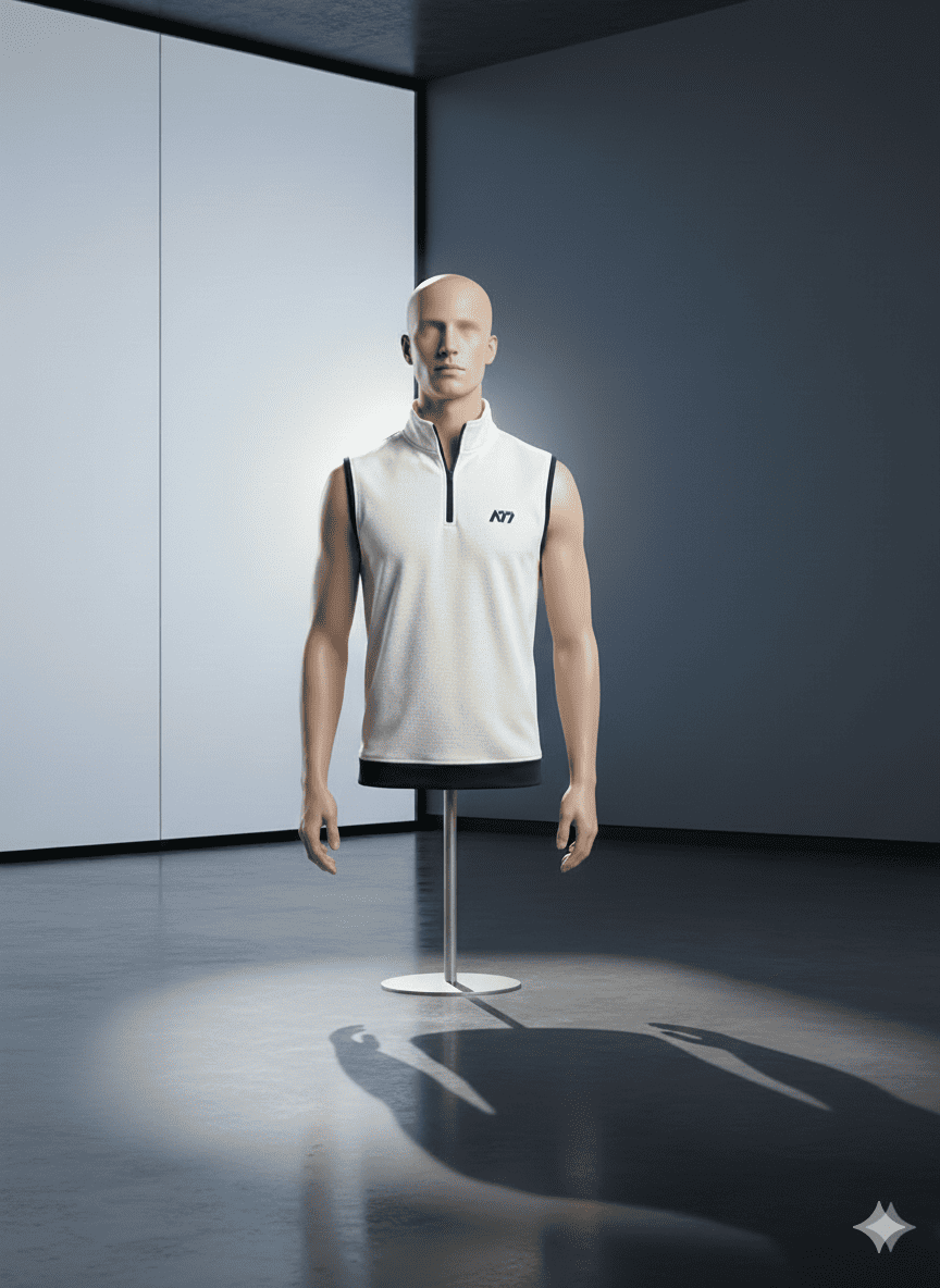 A77 | Sports Wear | White Sweater