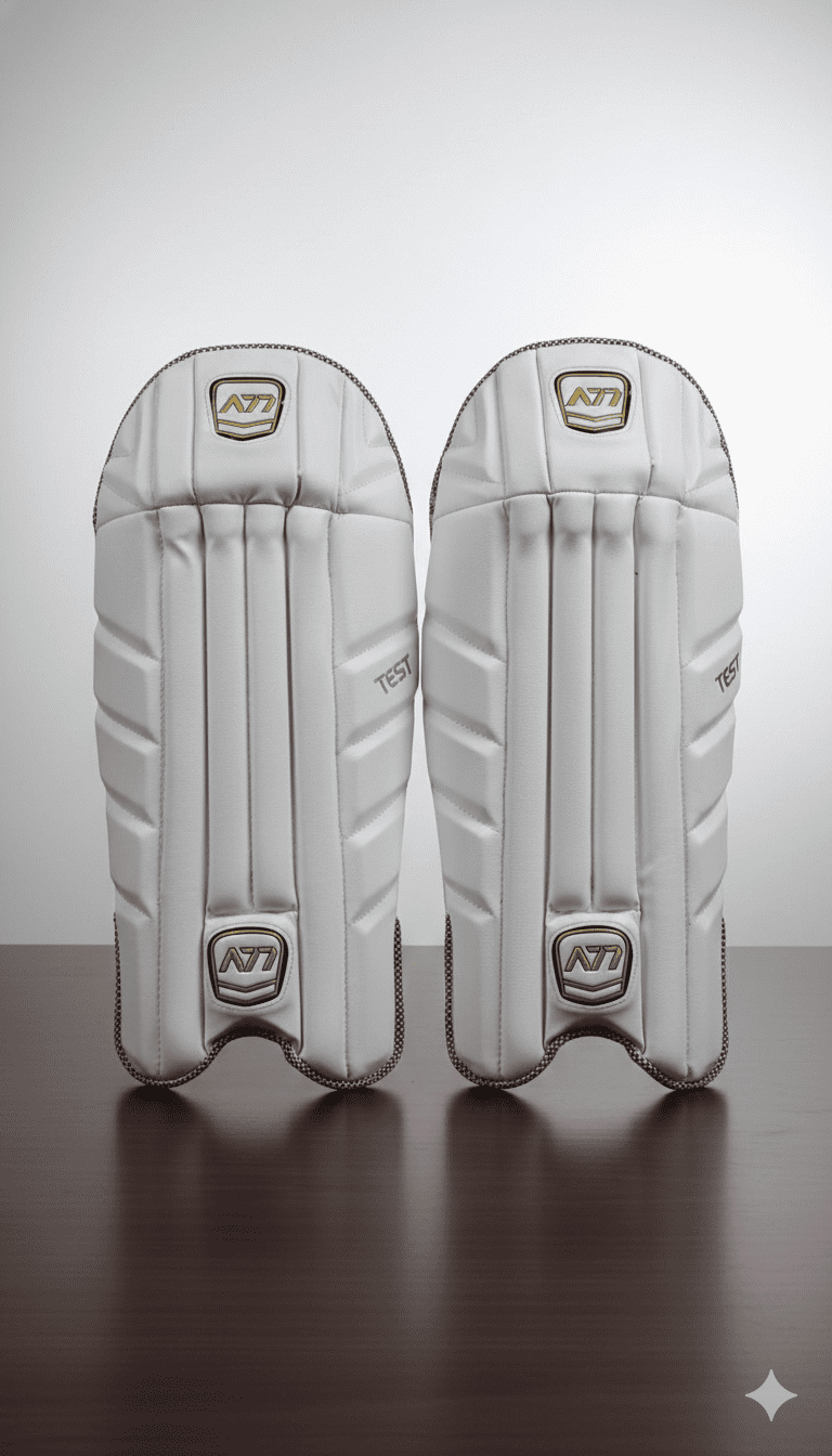 A77 Test White Wicket Keeping Pads
