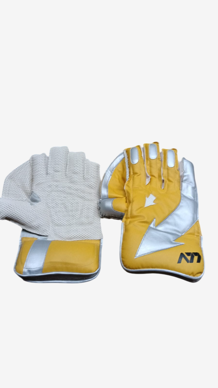 A77 Test Yellow Wicket Keeping Gloves