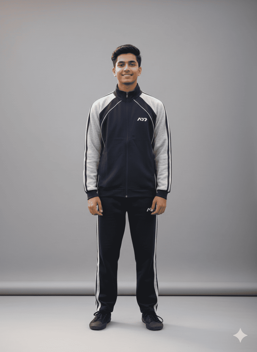 A77 | Sportswear | Tracksuit | Navy Blue Grey