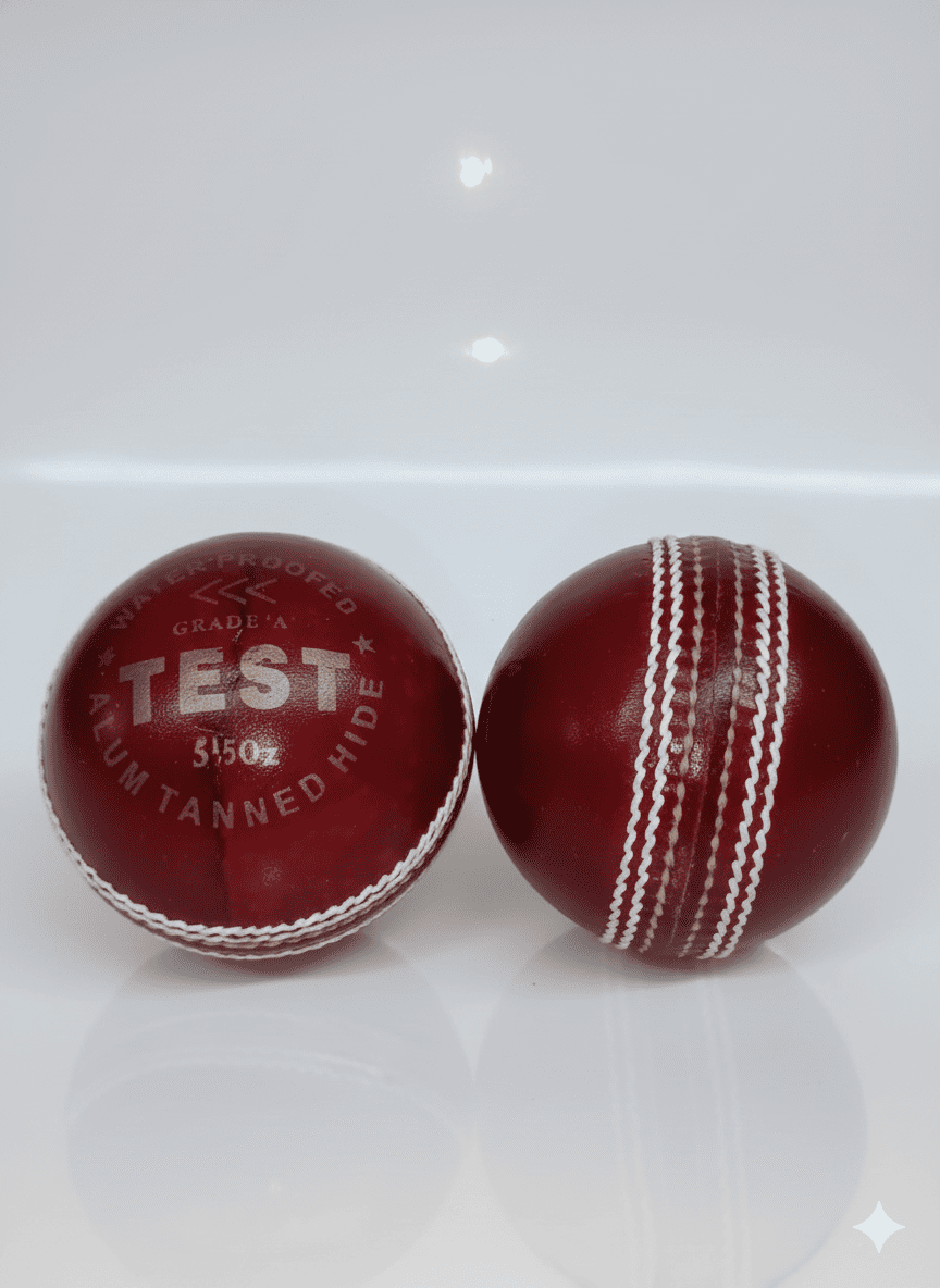A77 Test Red Leather Cricket Ball