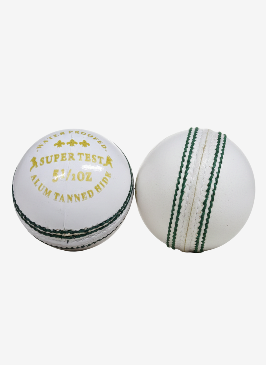 A77 Super Test White Leather Cricket Ball