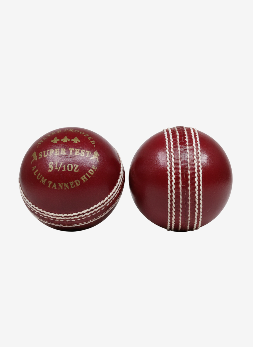 A77 Super Test Red Leather Cricket Ball