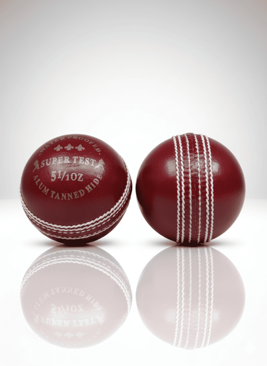 A77 Super Test Red Leather Cricket Ball
