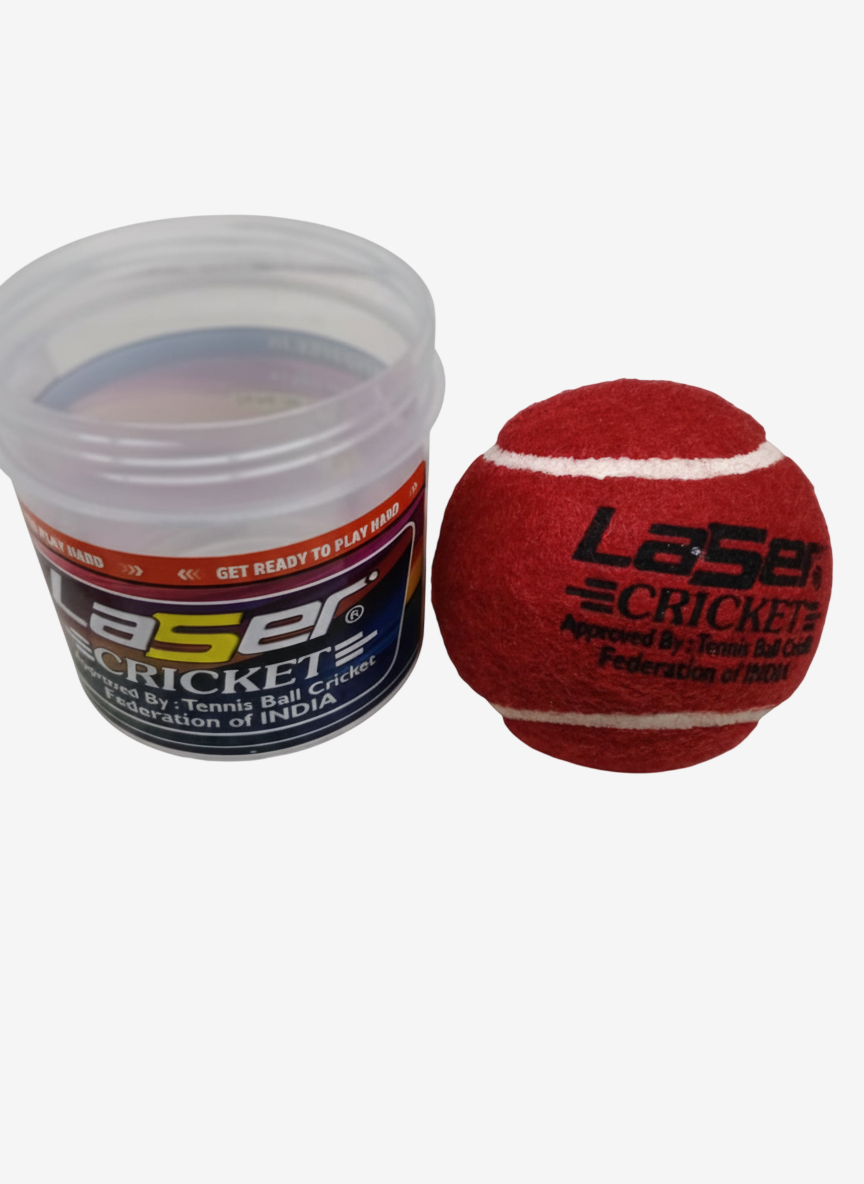 Guru Laser Red Cricket Ball