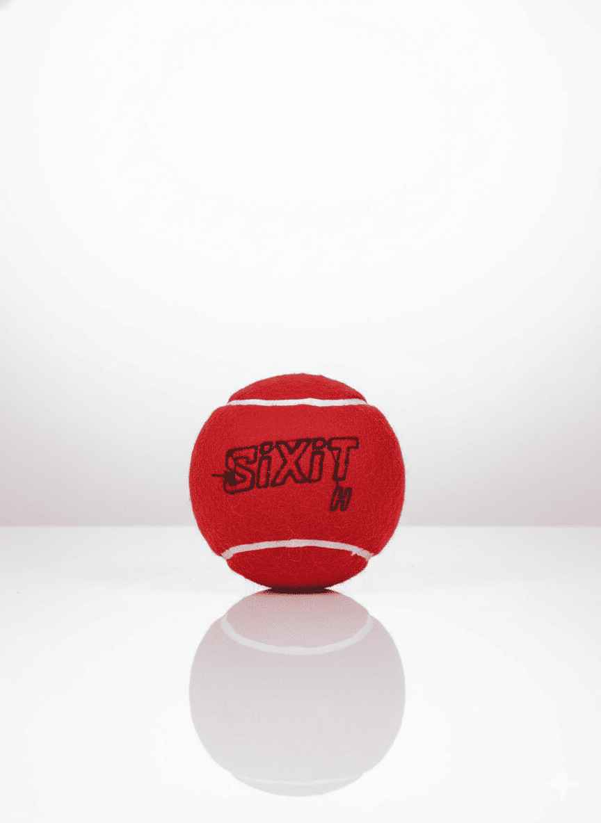 Sixit Red Tennis Cricket Ball