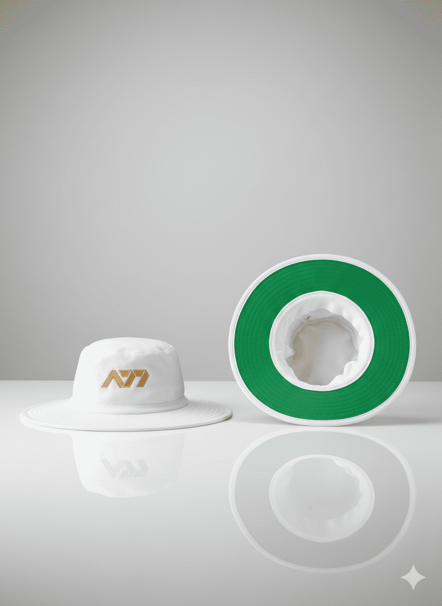 A77 | Cricket | Hats | White