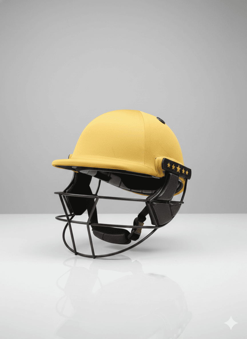 A77 Cricket Batting Helmet – IPL Golden Edition
