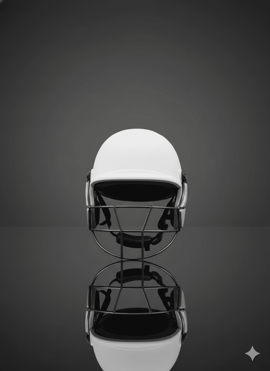 Cricket Batting Helmet – IPL Style | White