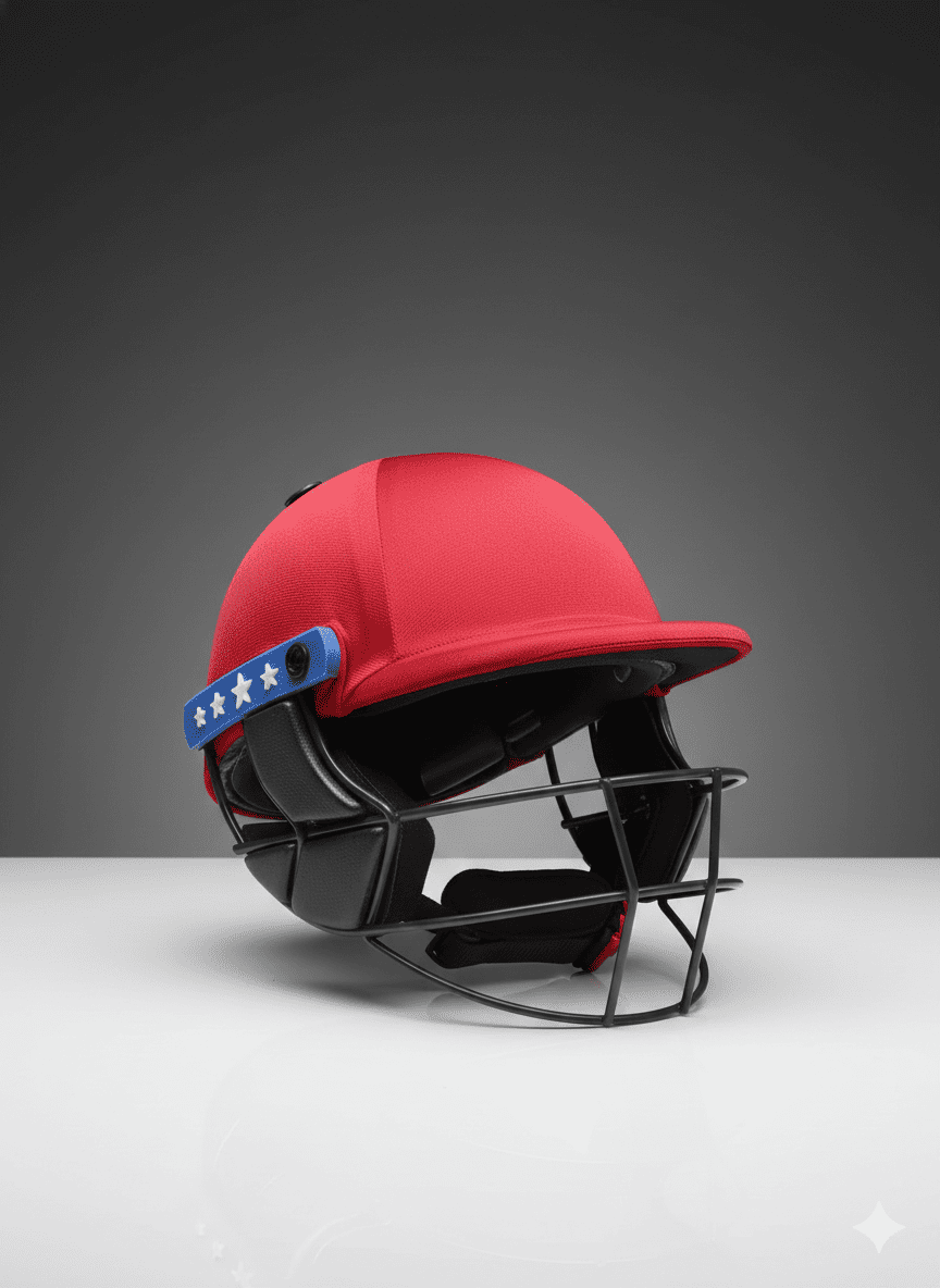 Cricket Batting Helmet – IPL Style | Red