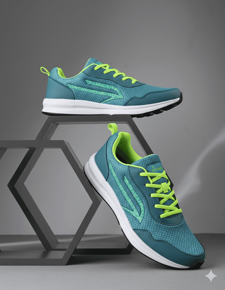Pro Ase Running Shoes | Cricket | Fitness | Green