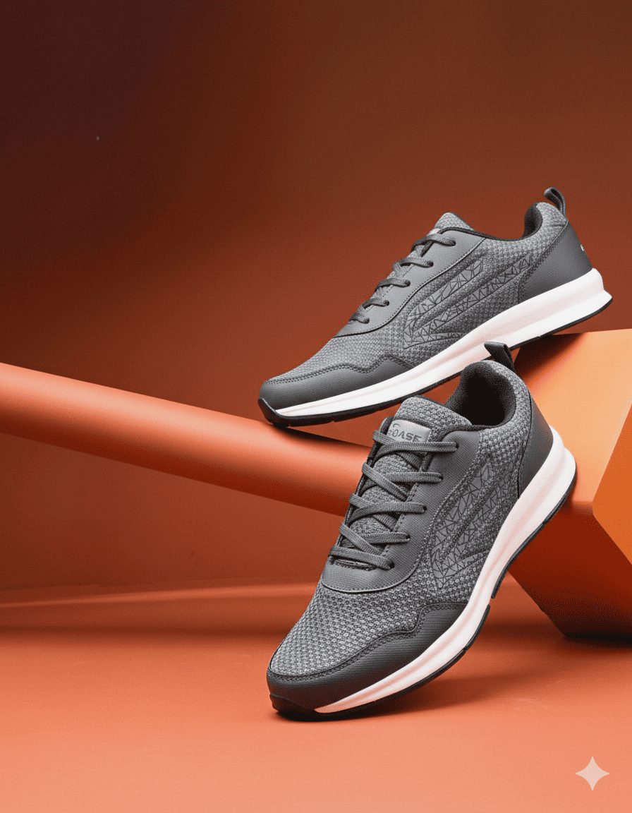 Pro Ase Running Shoes | Cricket | Fitness | Grey