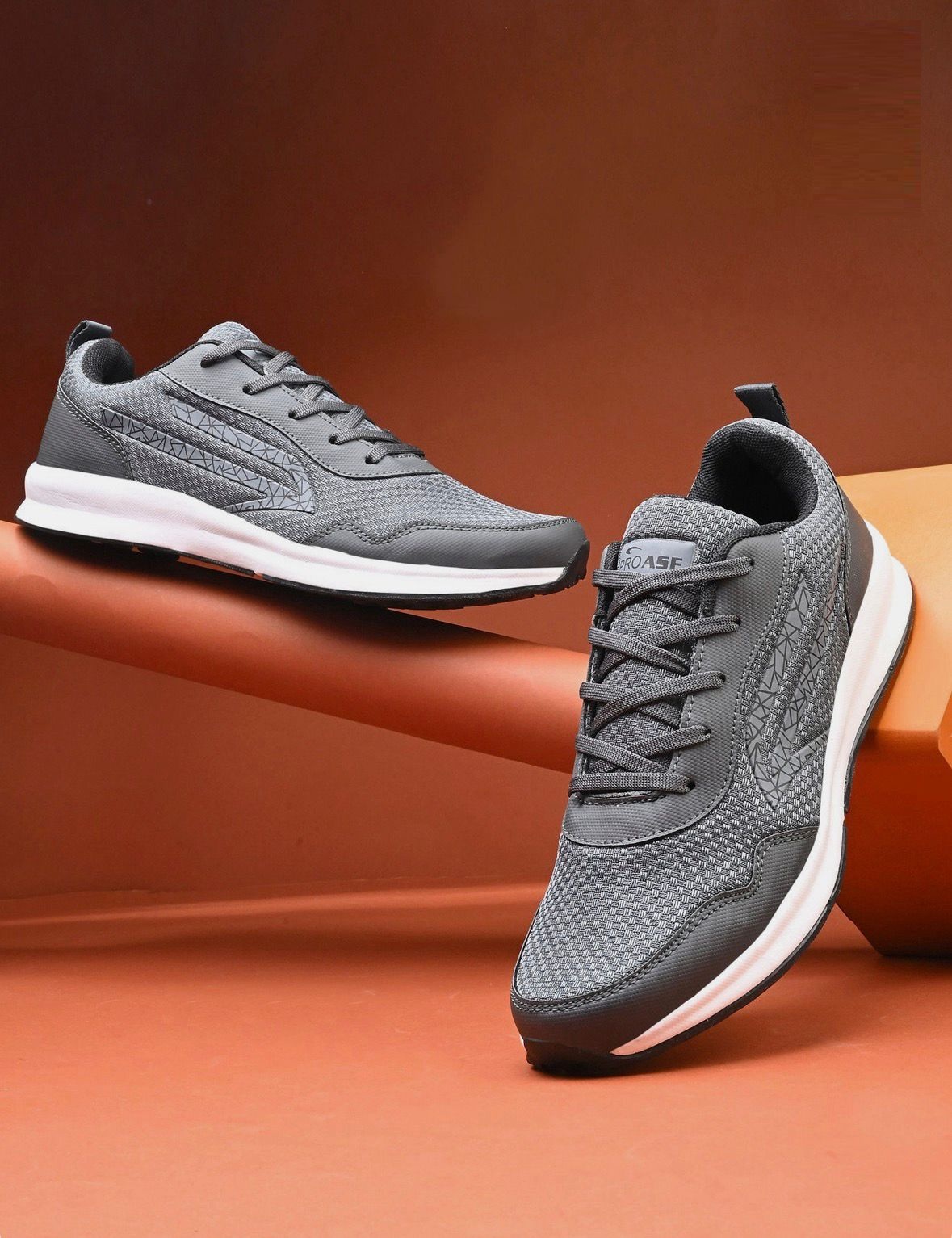 Pro Ase Running Shoes | Cricket | Fitness | Grey