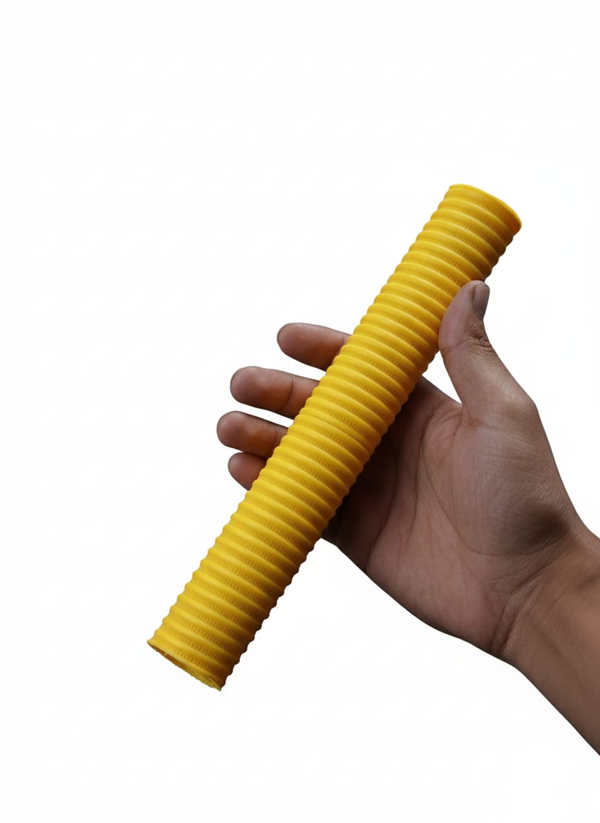 A77 | Cricket | Bat | Grip | KNT Round Pack Yellow