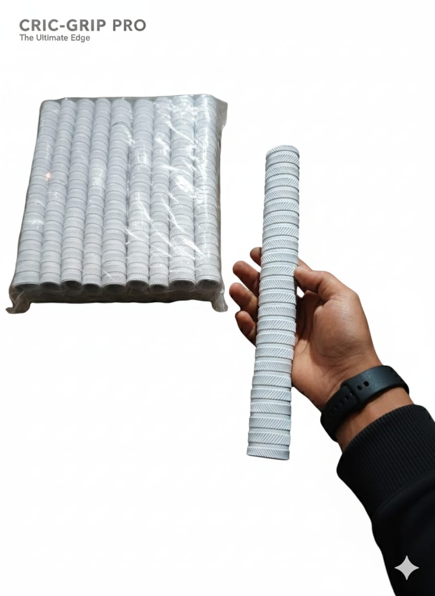 A77 | Cricket | Bat | Grip | Ring Chevlon White Pack