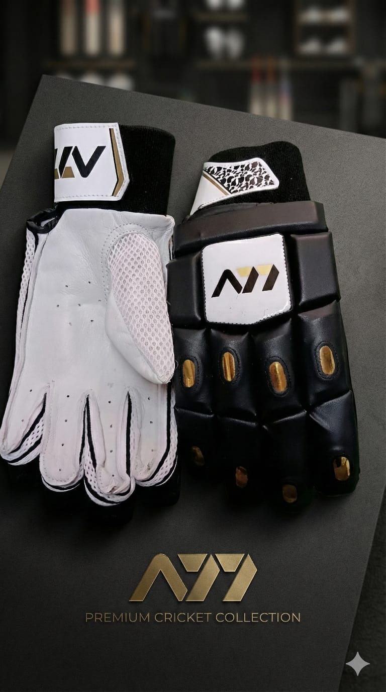 A77 | Cricket | Batting | Gloves | Prolite Black