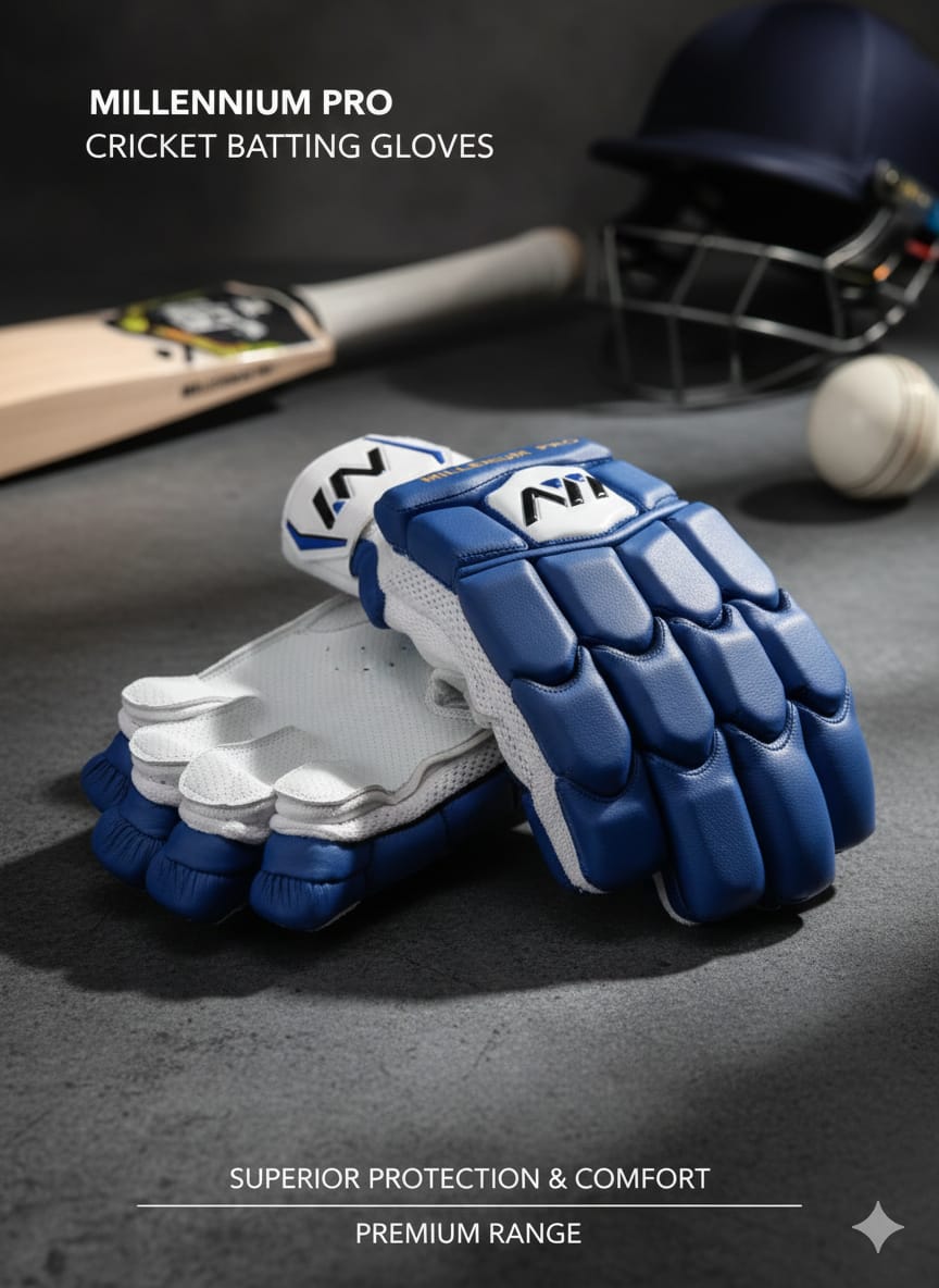 A77 | Cricket | Batting | Gloves | Millennium Pro