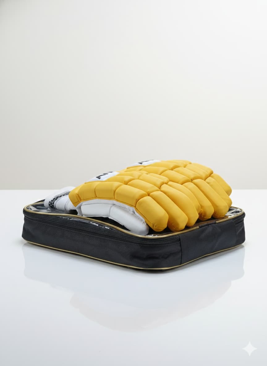 A77 | Cricket | Batting | Gloves | Elite Yellow