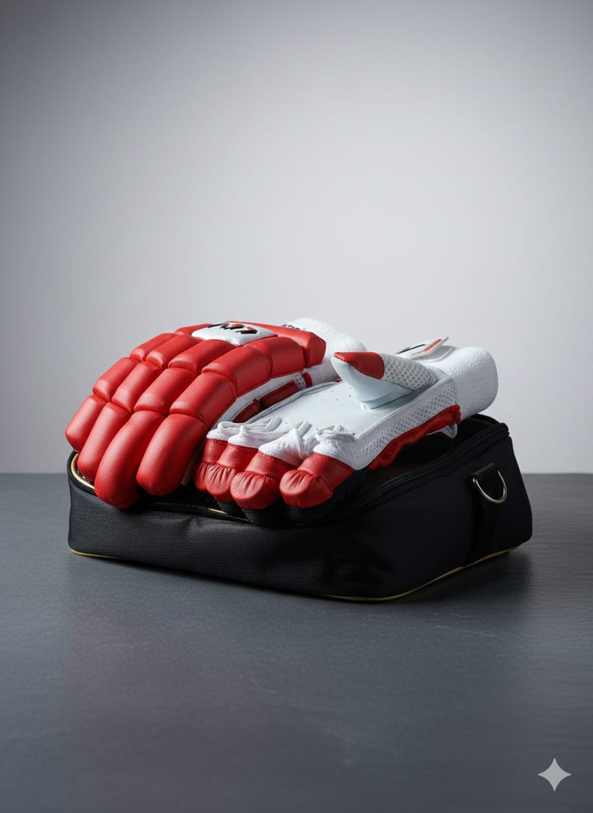 A77 | Cricket | Batting | Gloves | Elite Red