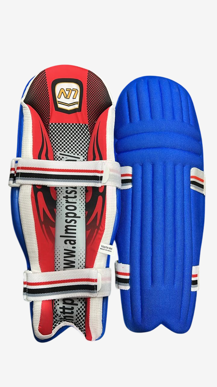 A77 | Cricket | Batting | Pads | Model 2.0 Blue