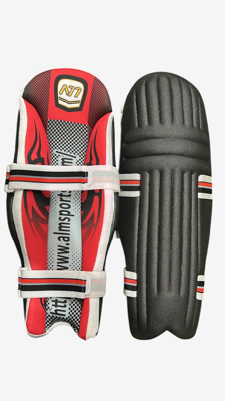 A77 | Cricket | Batting | Pads | Model 2.0 Black