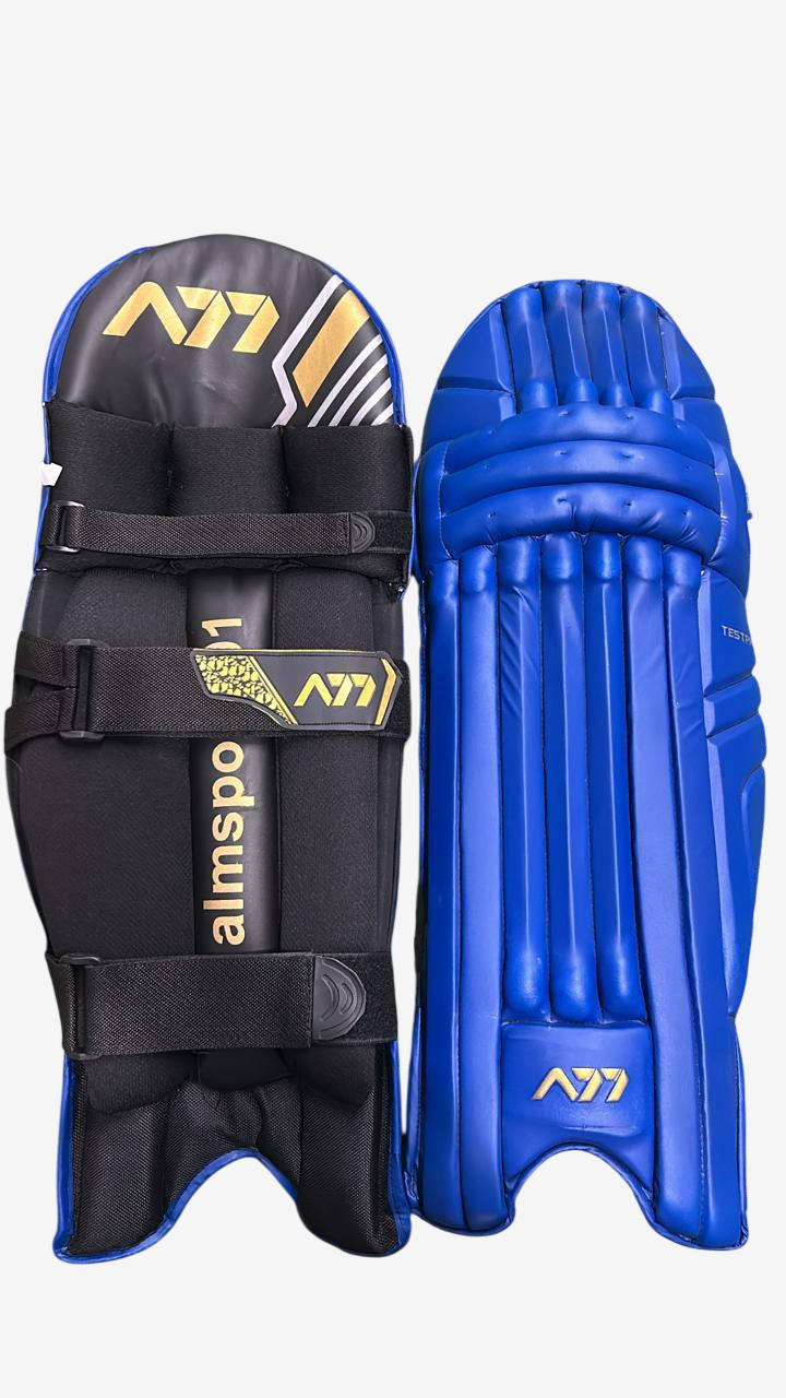 A77 | Cricket | Batting | Pads | Test Pro Blue