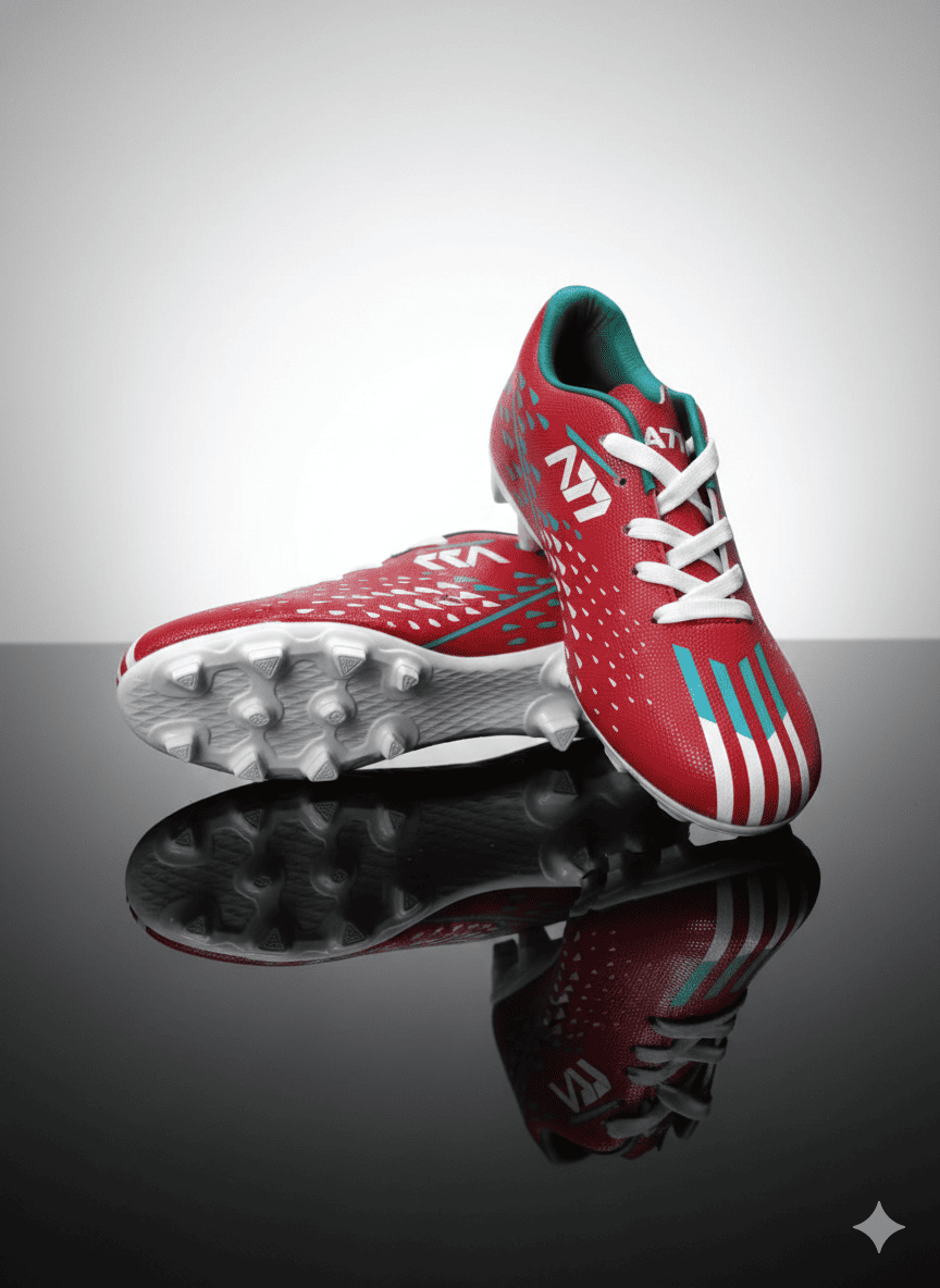 A77 | Football | Shoes | Studs Red