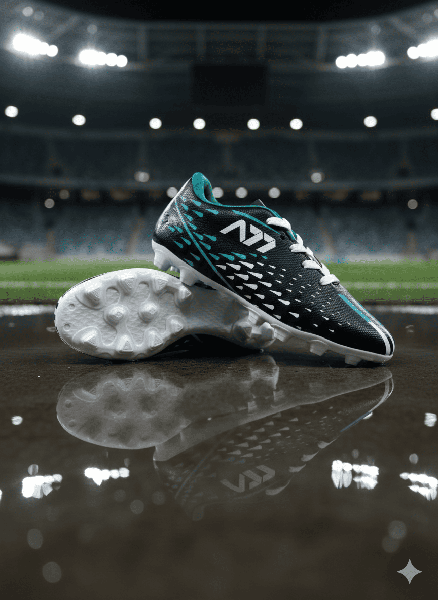 A77 | Football | Shoes | Studs Black